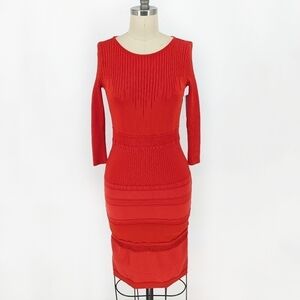Roberto Cavalli Knit Sweater Dress Red XS/S classic preppy retro designer luxury